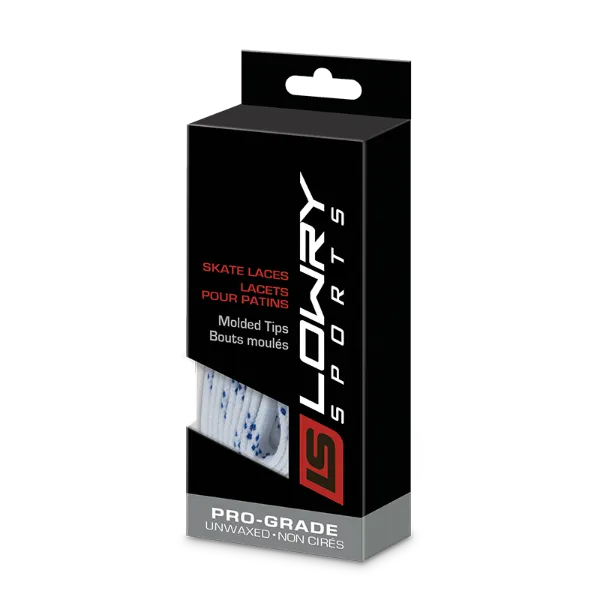 Pro Grade Molded Tip Un-Waxed Laces White LPMTW108 108" 24/CS