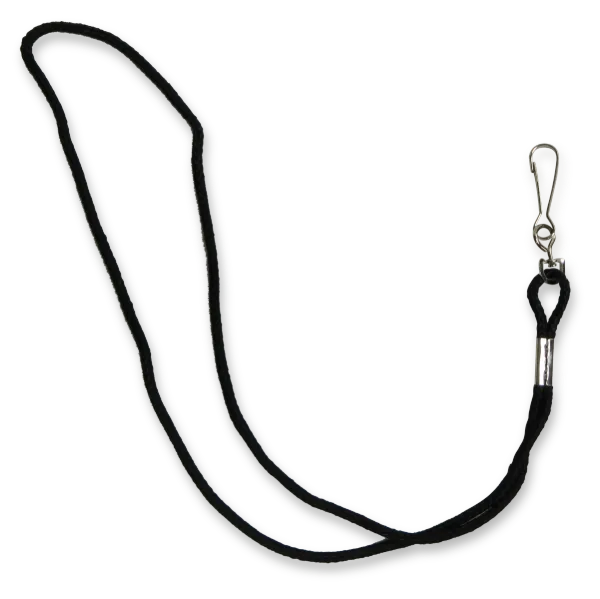 Whistle Lanyard Black WL101 20" 12