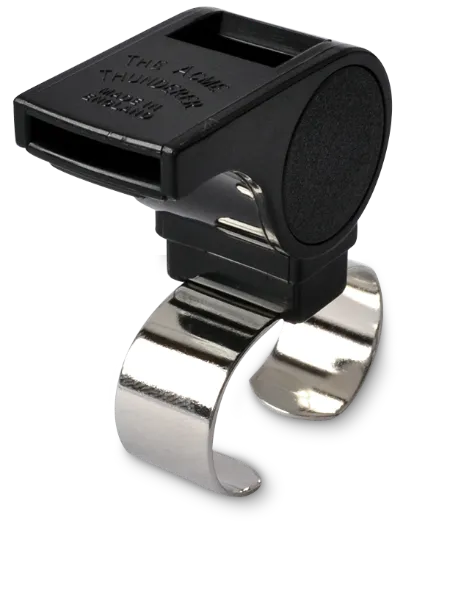 Whistle Plastic Ref. with Adj. Fgr. Black W577 Large 12/CS