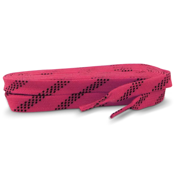 Standard Grade Molded Tip Waxed Laces Neon Pink LWMTR-18/120 120" 6/BX