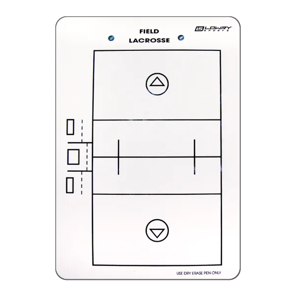 Coaches Board Lacrosse Field White PS19 10"x14"