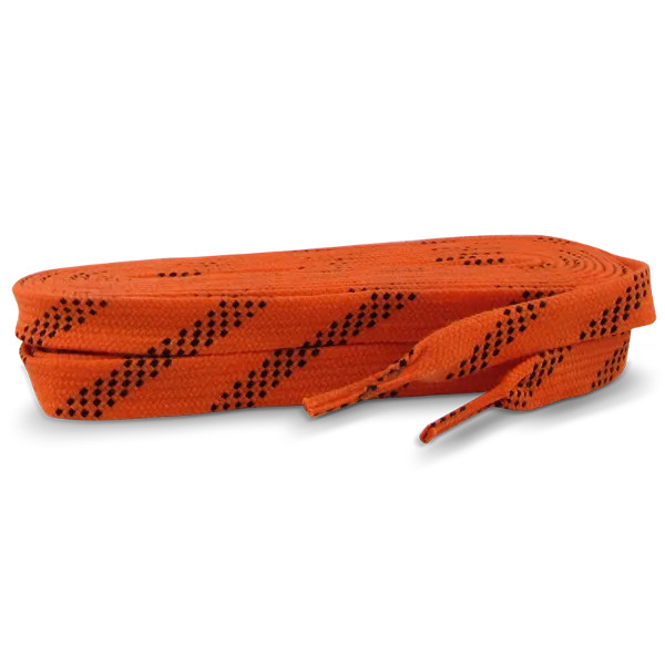 Standard Grade Molded Tip Waxed Laces Neon Orange LWMTR-17/108 108" 6/BX