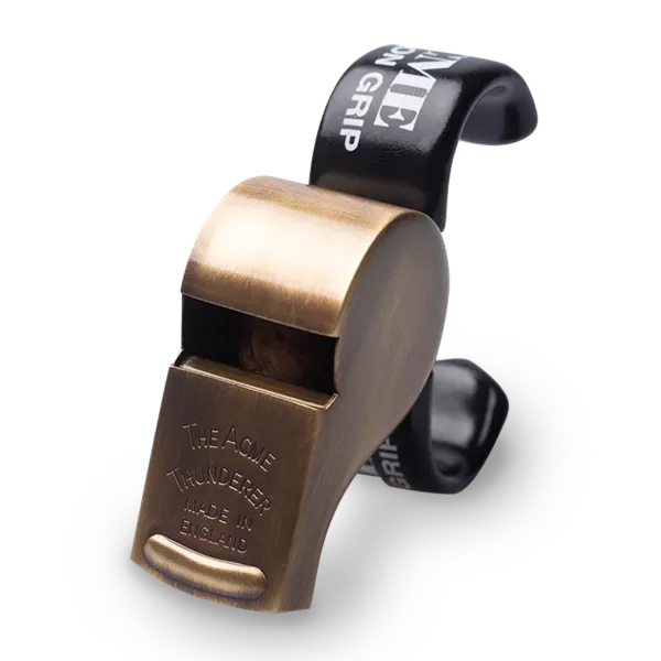 Whistle Thunderer Metal with Tapered Mouthpiece Antique Brass W47758.5 Large 12/CS