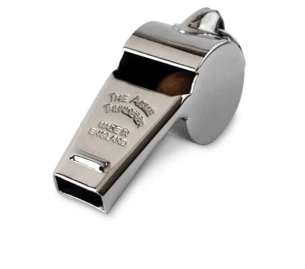 Whistle Metal with Tapered Mouthpiece Chromed Metal W58 Large 12/CS