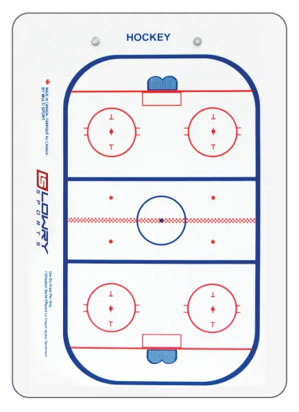 Coaches Board Hockey 2 Sided 2 Colour PS36 10"x14"