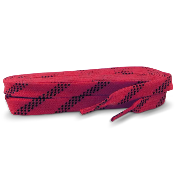 Standard Grade Molded Tip Waxed Laces Red LWMTR-02/72 72" 6/BX