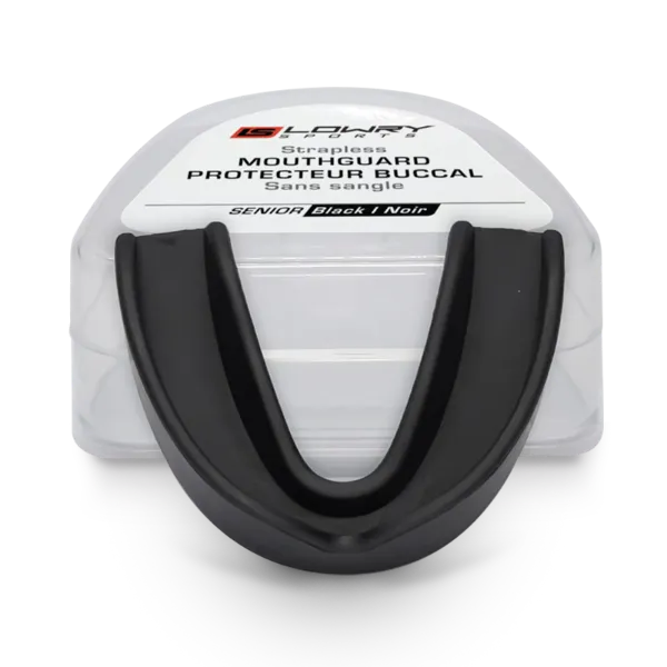 Strapless Mouthguard with Case Black MG8000-01 Senior 100/CS
