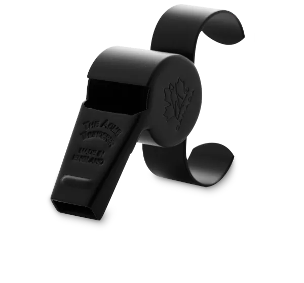 Whistle Thunderer Metal with Tapered Mouthpiece Black W47758.5B Large