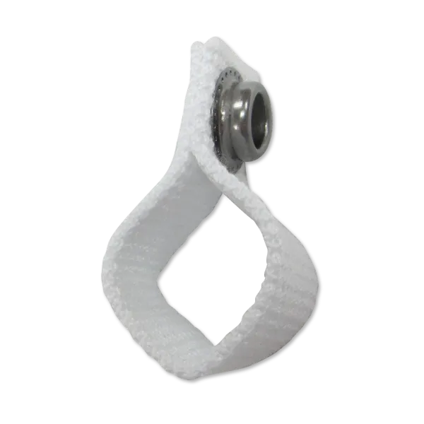 Chin Strap Loops White LOOP 10/PK