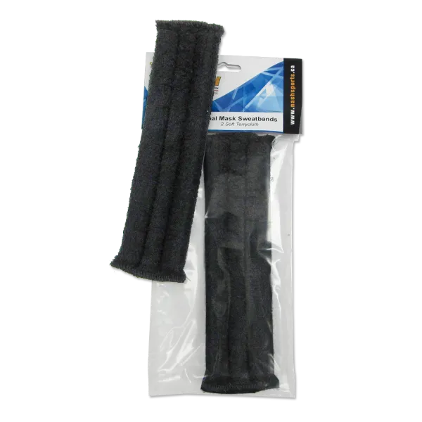Goalie Sweatband Terry Cloth Black SWEAT-01 2/PK