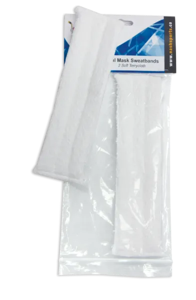 Goalie Sweatband Terry Cloth White SWEAT-05 2/PK