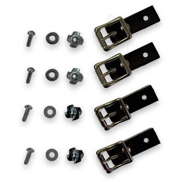 Toe Buckle for Goalie with Hardware Black TB 4/PK